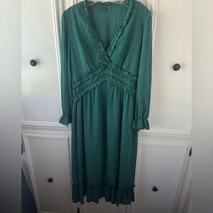 Green Ruffle Dress